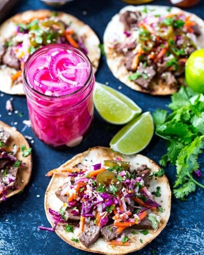 Kalbi Beef Tacos with Citrus Slaw