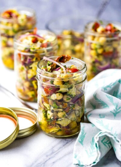 Mediterranean Chickpea Salad Jars