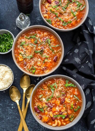 Super Easy Instant Pot Minestrone Soup