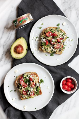 black bean avocado tuna salad sandwiches via Ambitious Kitchen