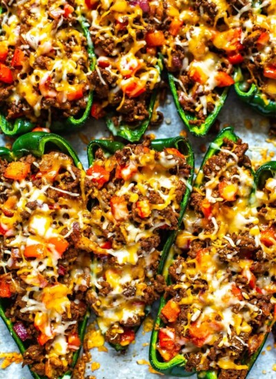 Low Carb Stuffed Poblano Peppers