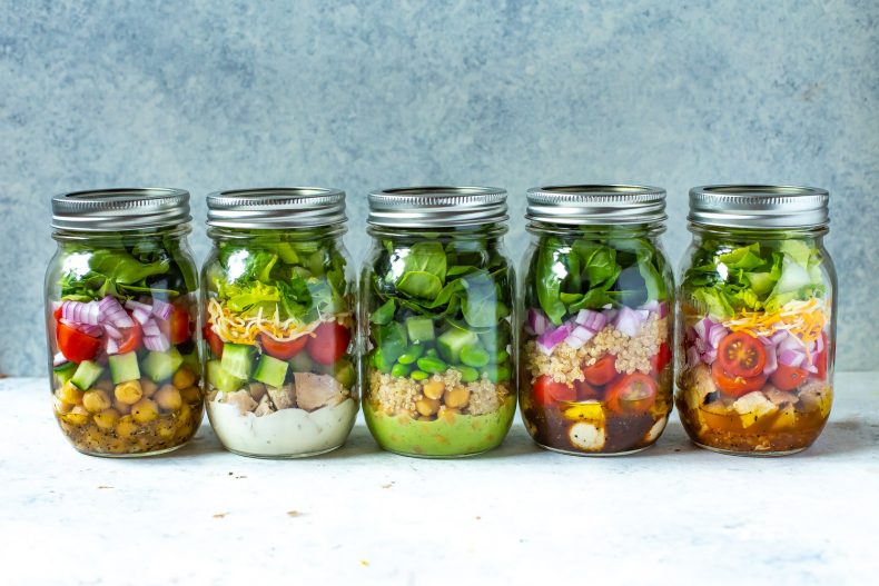 5 Mix and Match Mason Jar Salad Recipes for Easy Lunches
