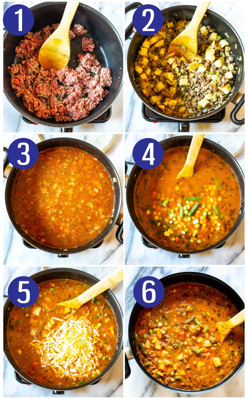 Ultimate One Pot Cheeseburger Soup