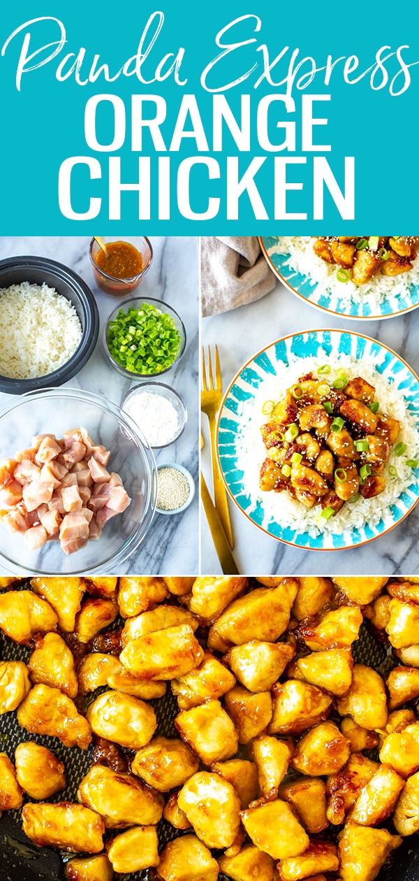 This Panda Express Orange Chicken consists of crispy chicken tossed in a sweet and spicy orange sauce. It's super easy to make at home! #pandaexpress #orangechicken