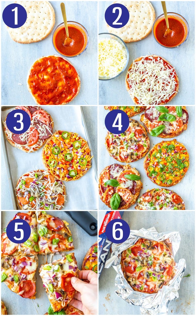 Pita Pizza 3 Ways