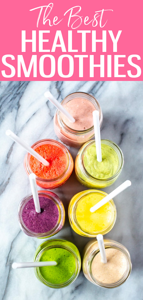 Learn how to make the best healthy smoothies - they contain minimal ingredients and will keep you full for hours. You can meal prep them, too!
