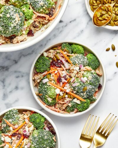 Broccoli Salad {High Protein + Meal Prep}